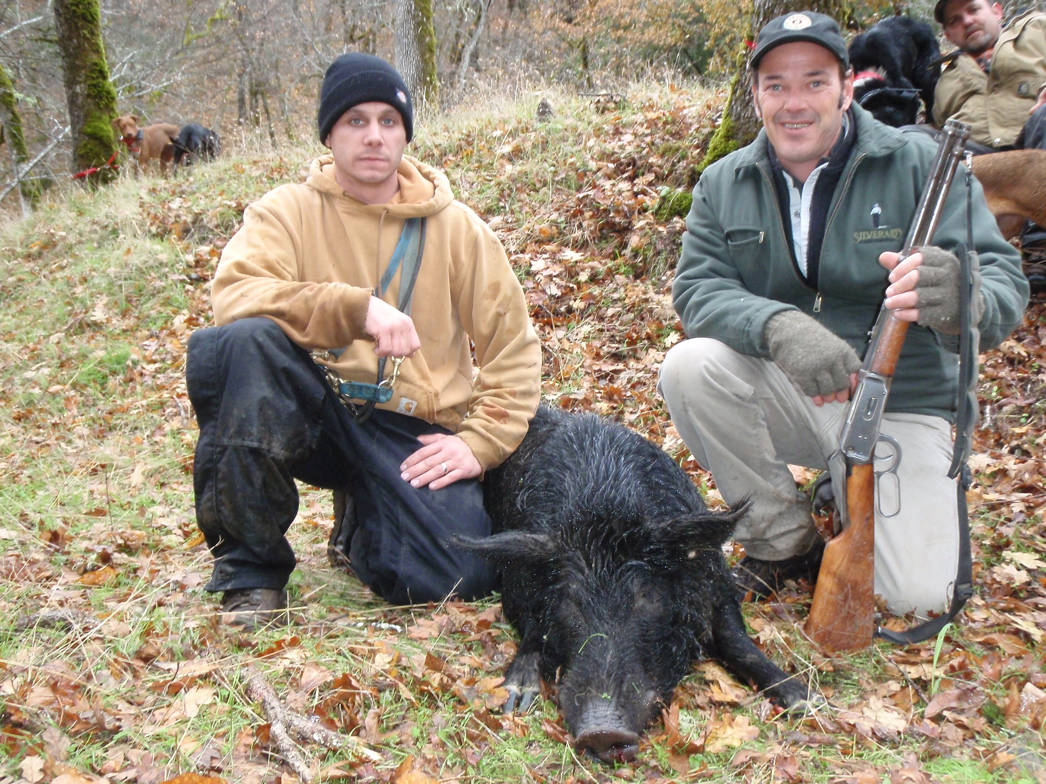 two pig hunters CDFW