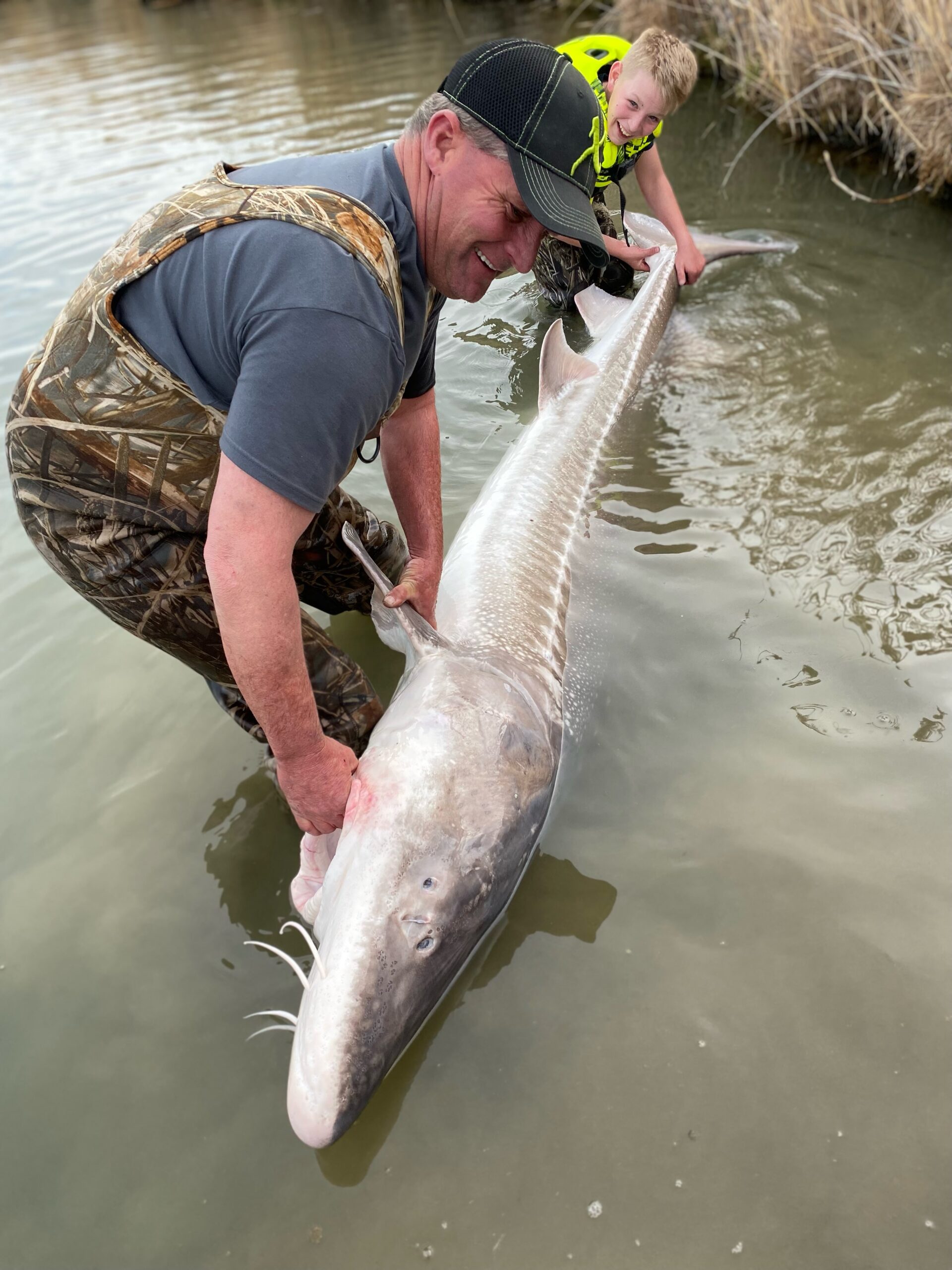 12-year-old catches nearly 10-foot sturgeon