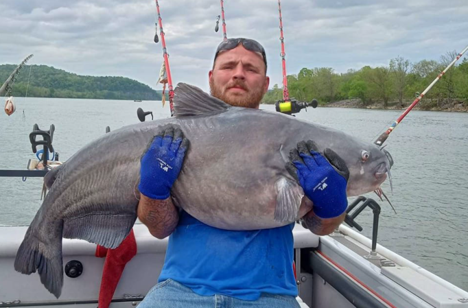 Tennessee Angler Catches and Releases Massive 107-Pound Blue Catfish