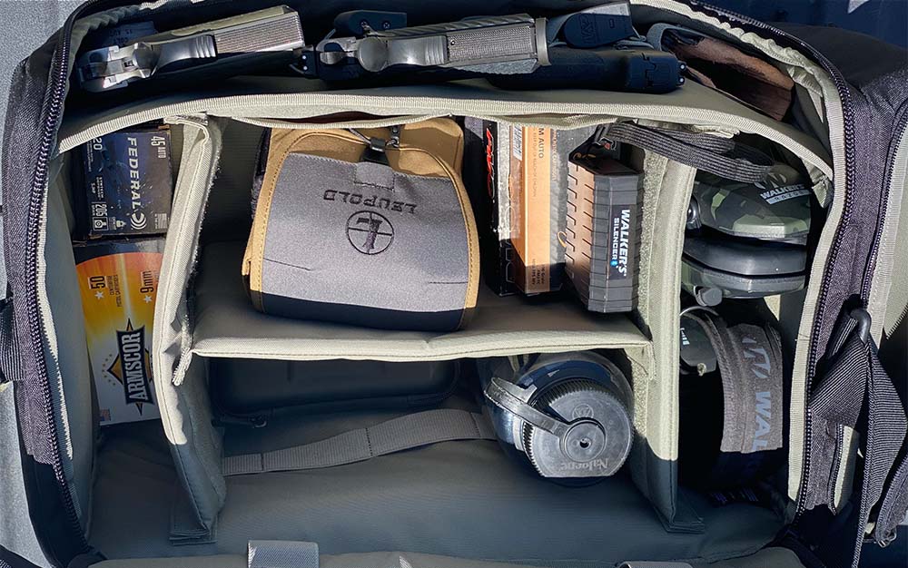 The storage compartments in the 5.11 Tactical Range Ready Trainer Bag allow you to neatly organize all your gear.