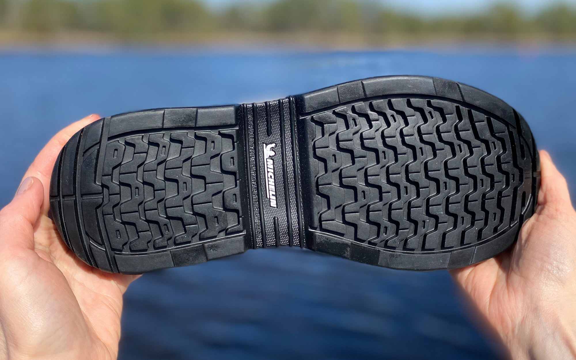 The Grunden's Crewman features proprietary Michelin rubber outsoles.