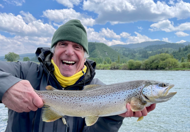 The Fonz Isn't Letting Internet Haters Stop Him From Catching Monster Trout
