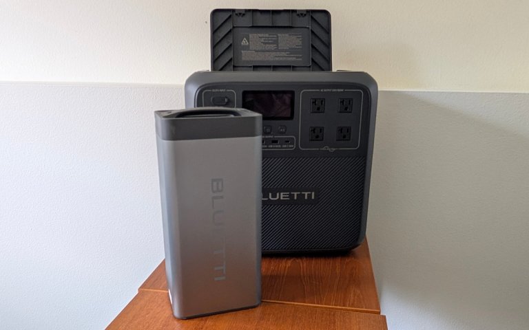 Bluetti Pioneer open sitting on a table