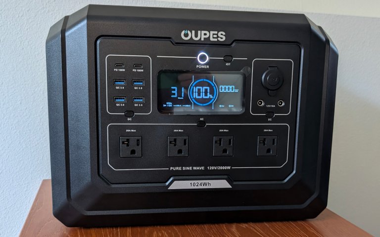 Oupes mega 1 sitting on a table