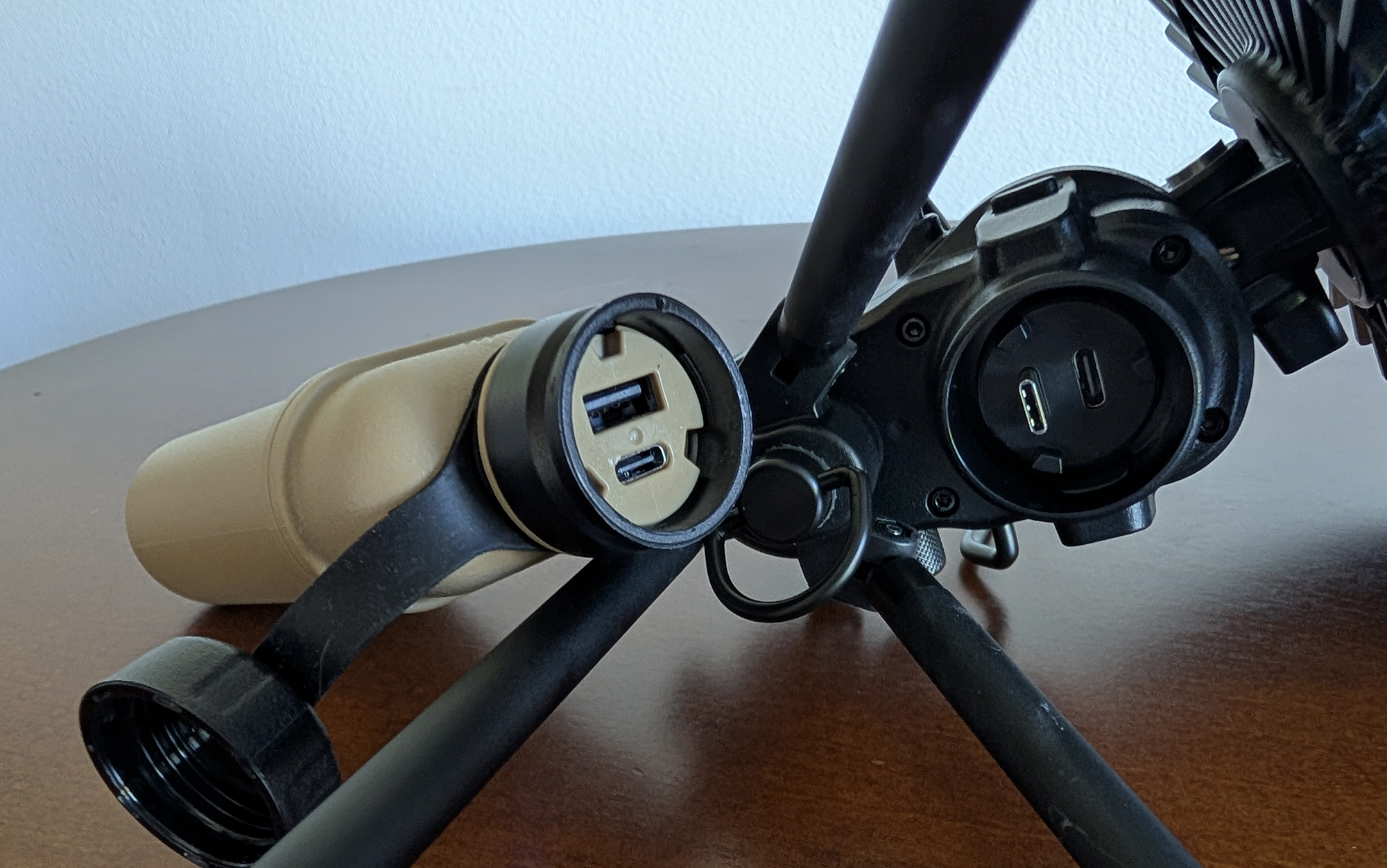 charging port for the Nestout camping fan