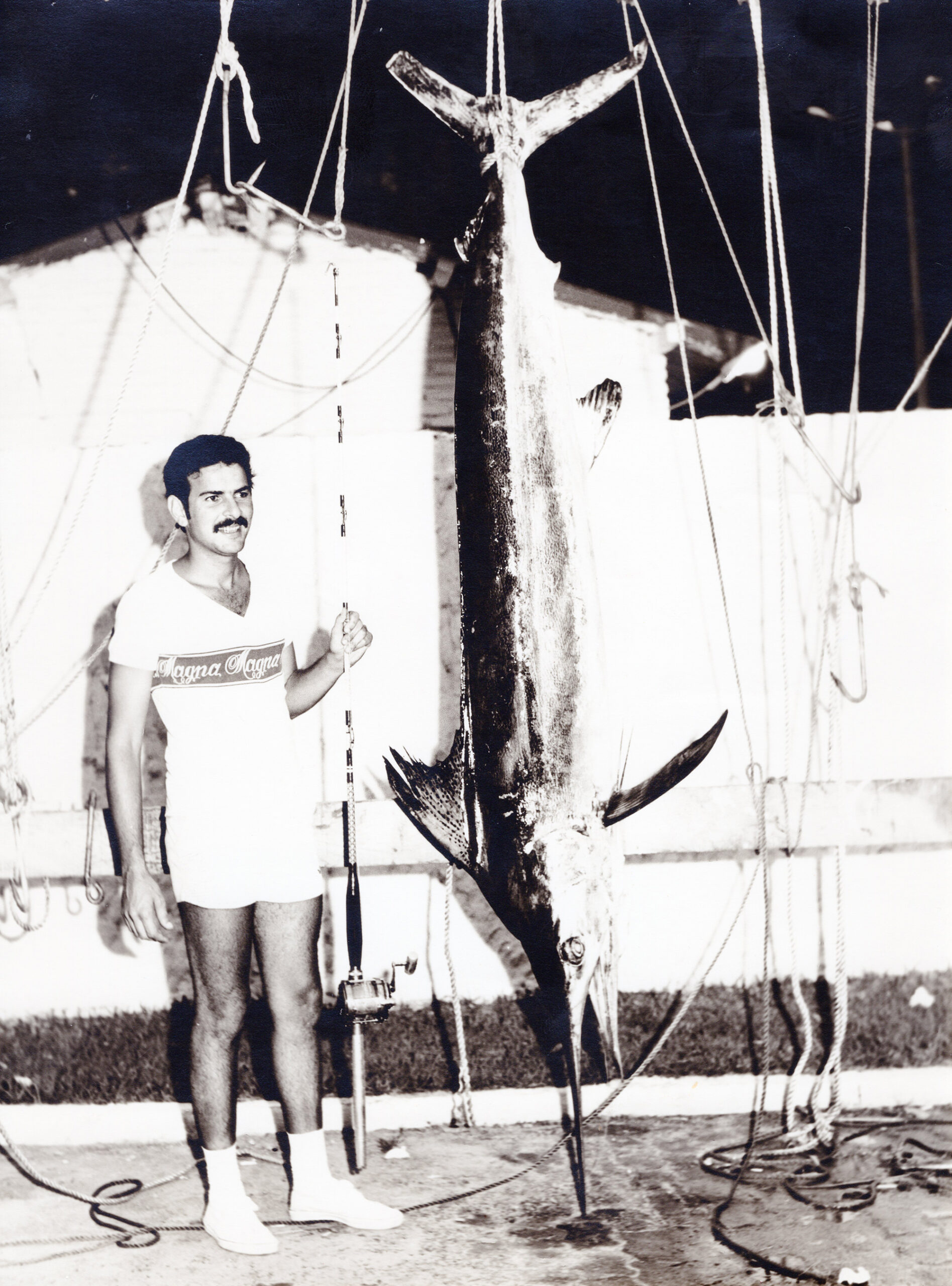 The all-tackle white marlin record.