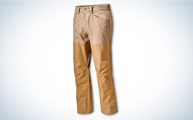 The Orvis Missouri Breaks Field pants are water resistant.