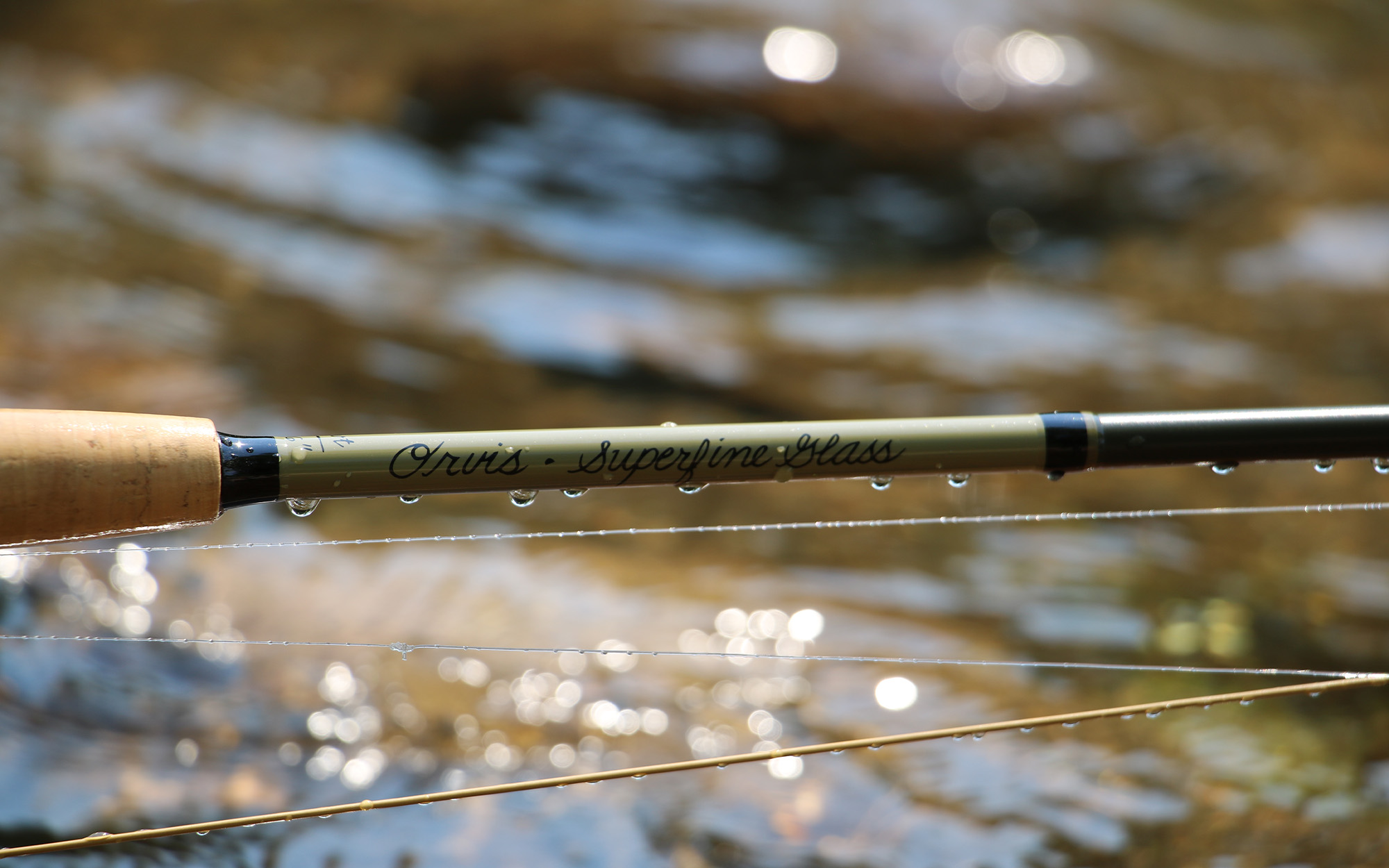 An up-close look at a fly rod label.