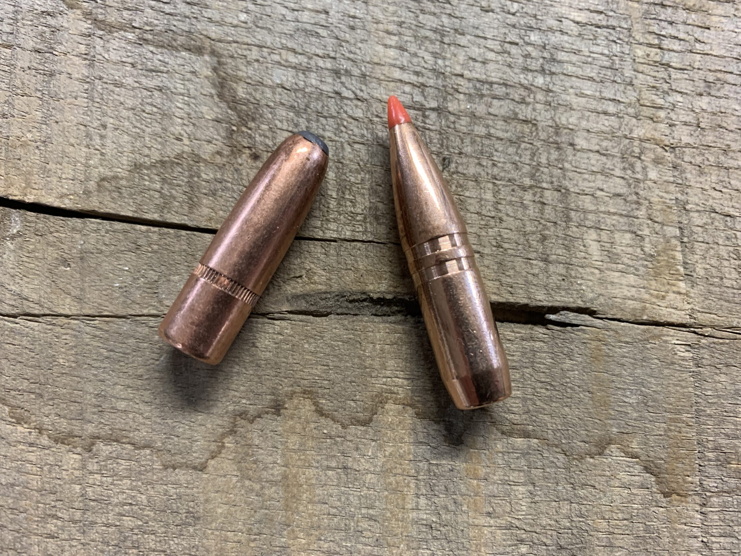 lead and copper .338-caliber bullets