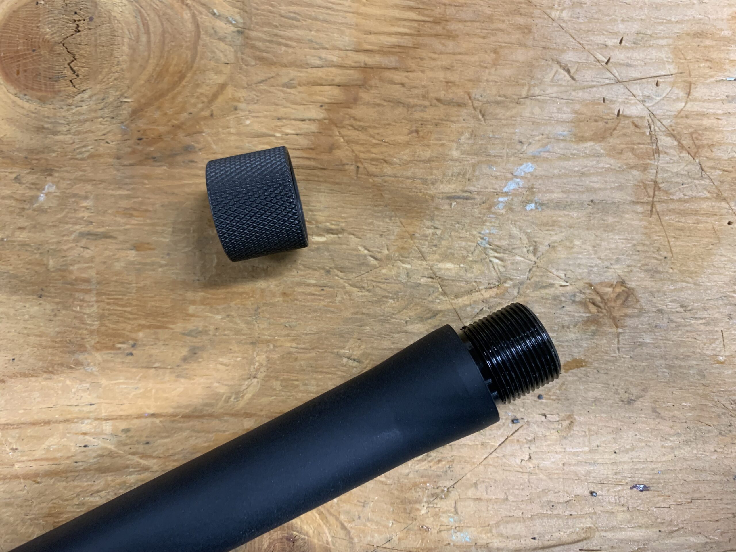 tapered-up muzzle of the winchester xpr stealth