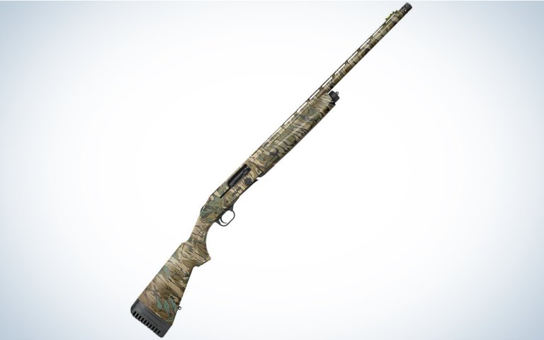The Mossberg 940 Pro Turkey is the best semi auto shotgun for turkey.