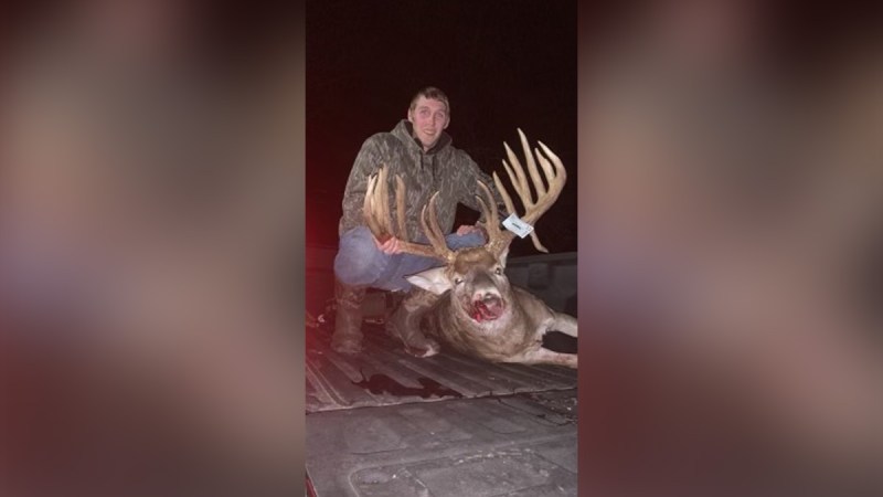 Illinois bowhunter shot 22-point whitetail buck