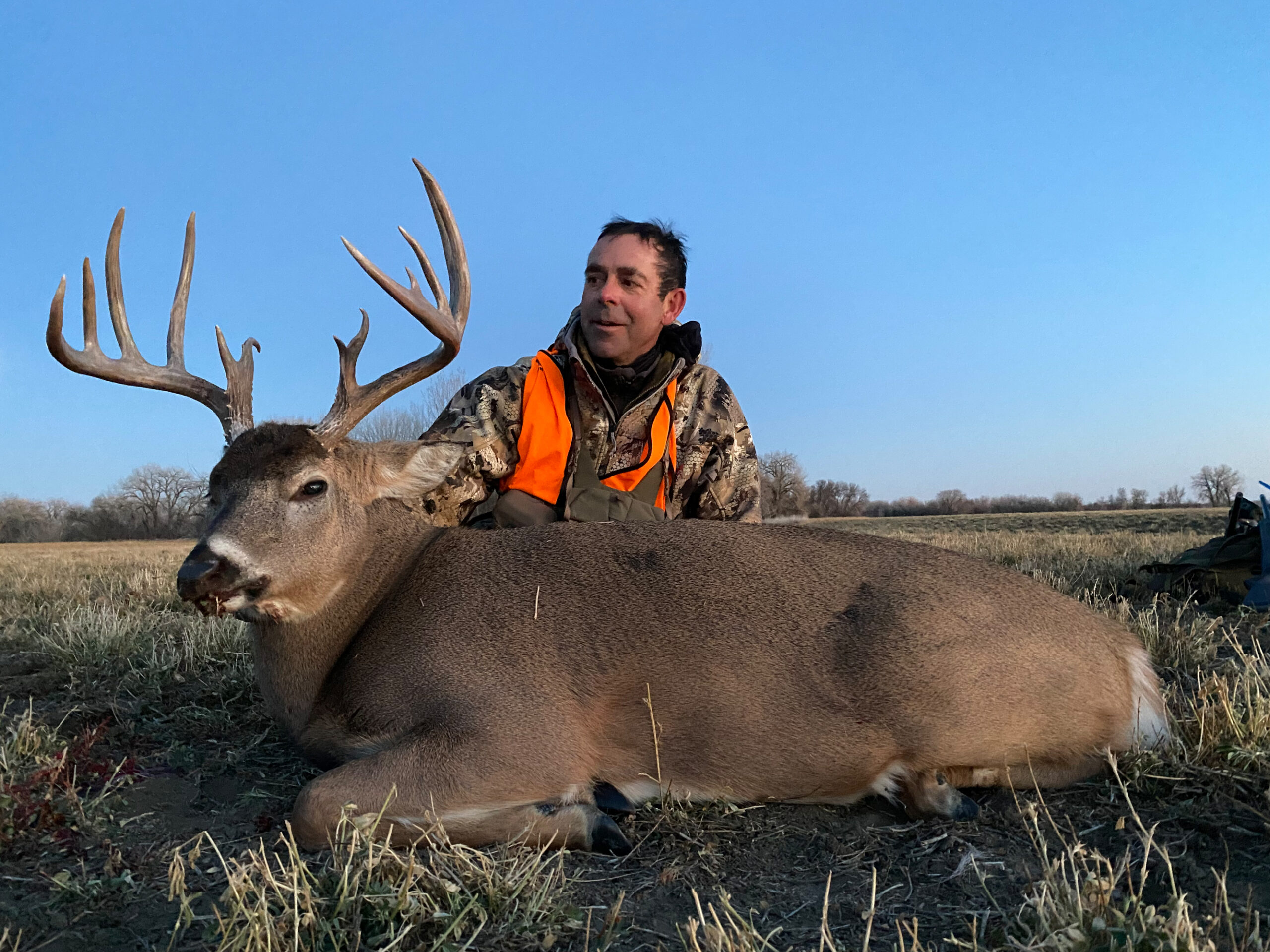 Andrew McKean with his biggest prairie whitetail to date.