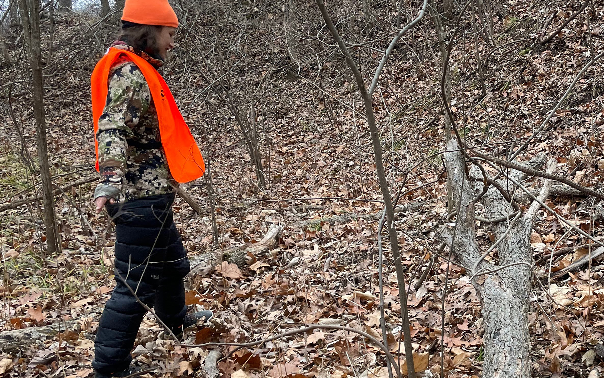 The Rab Argon Down Pants kept my legs warm for a full morning of early winter deer hunting in Missouri.