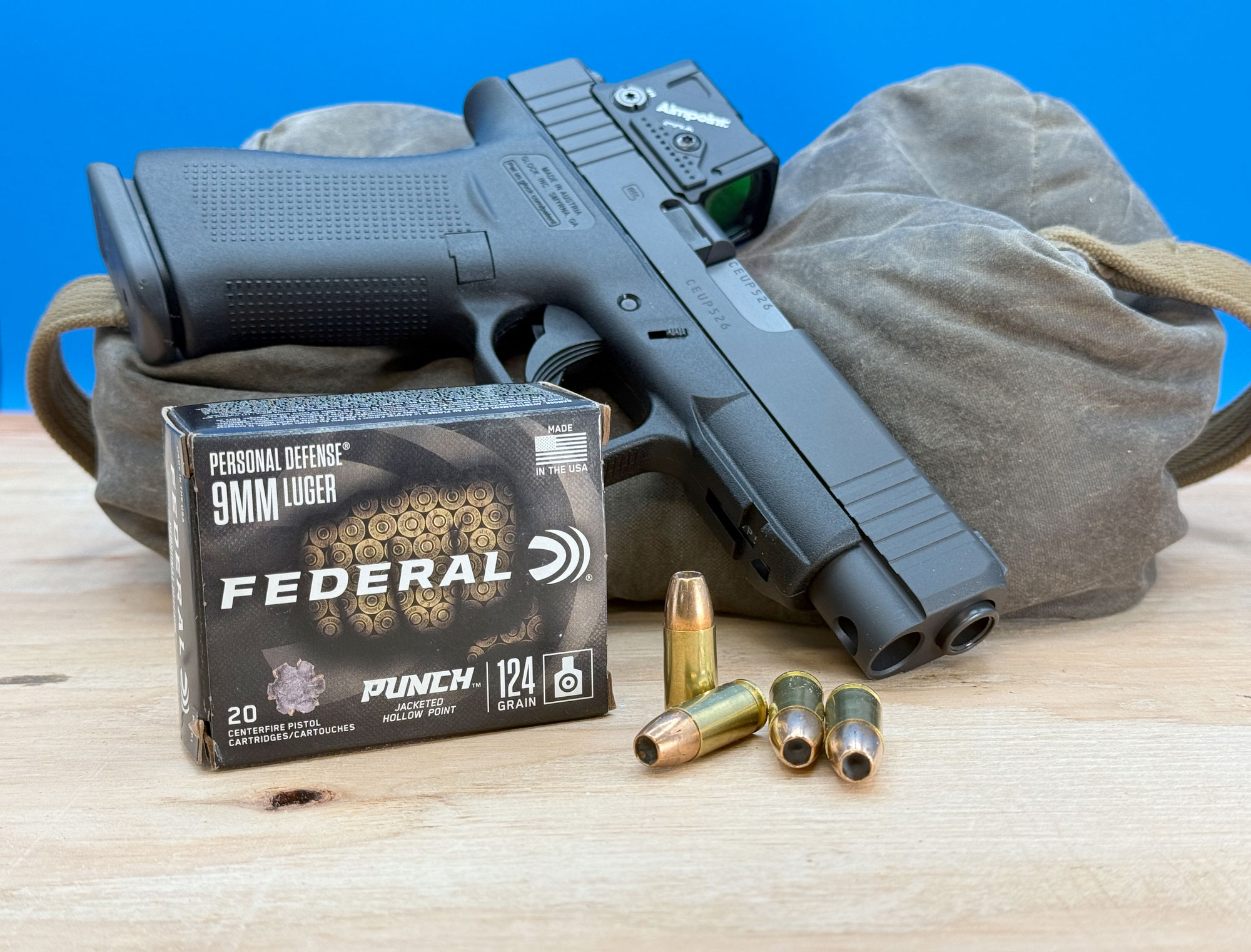 federal 124 grain punch ammo for 9mm compact pistols