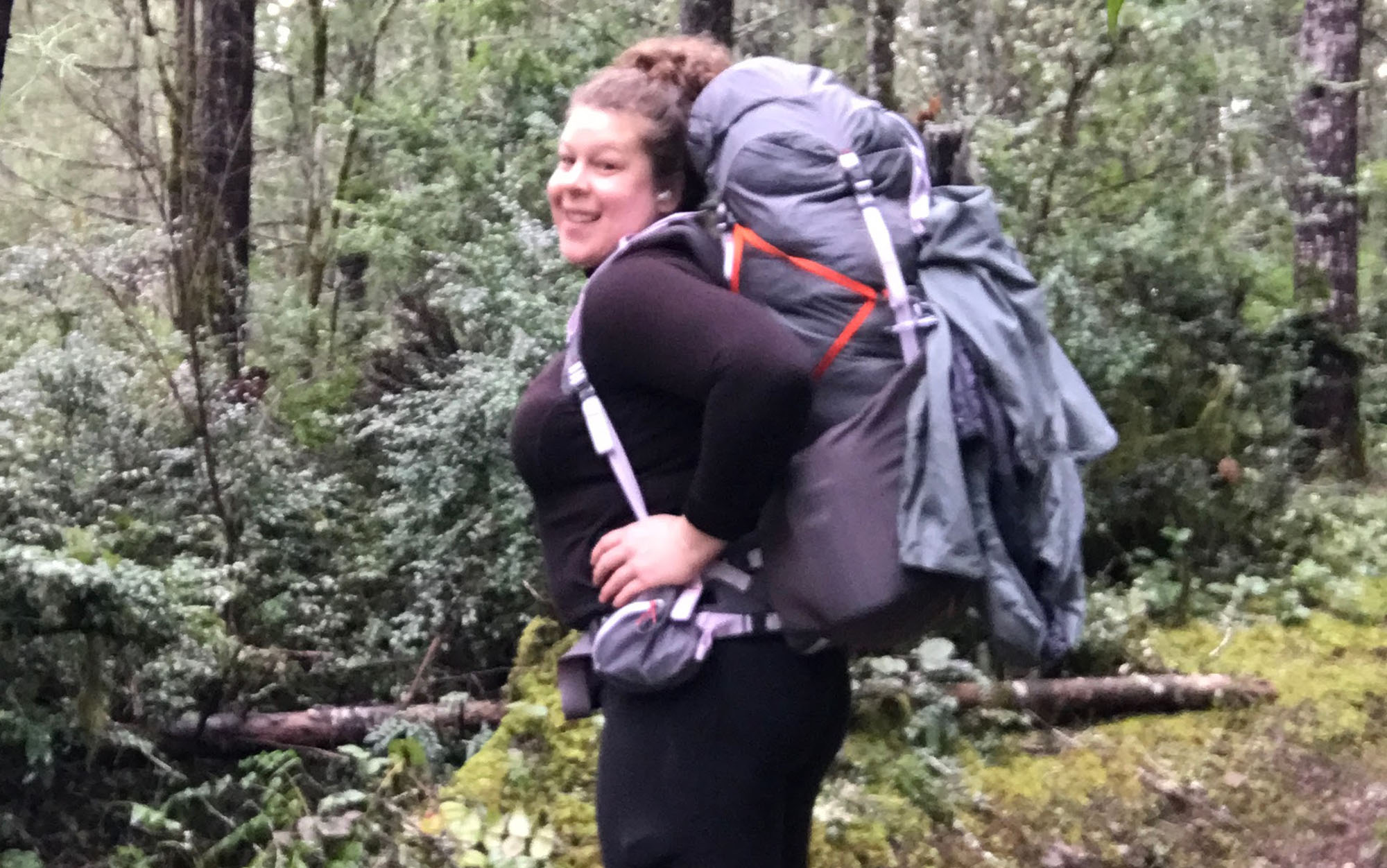 Diana and Rebecca both struggled with the top of the Big Agnes Garnet hitting their heads.