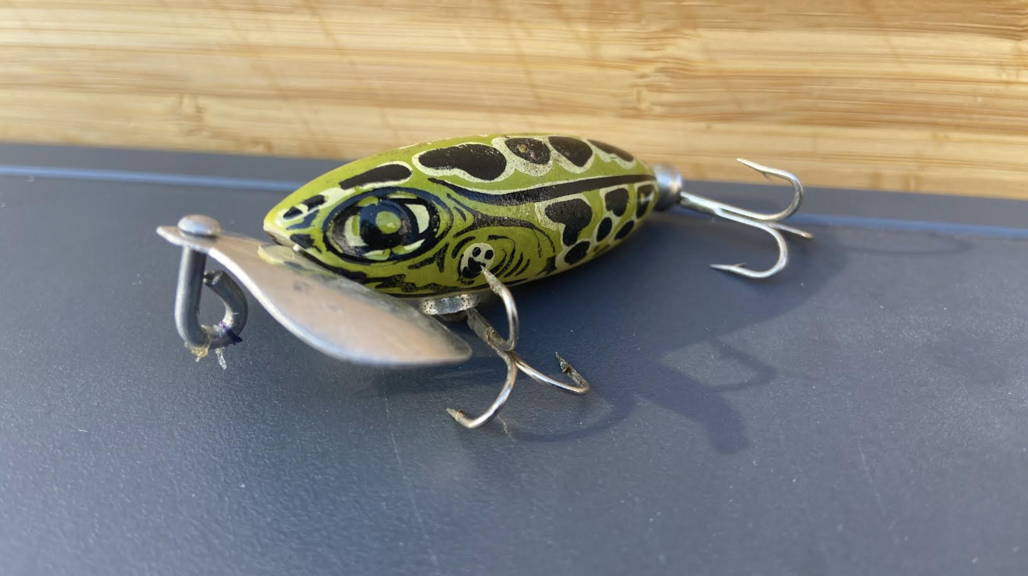 Vintage Bomber Lure Long A With Box And Insert Screw Tail