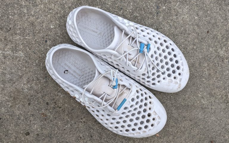 The Vivobarefoot Ultra Bloom III are the best for river crossings.