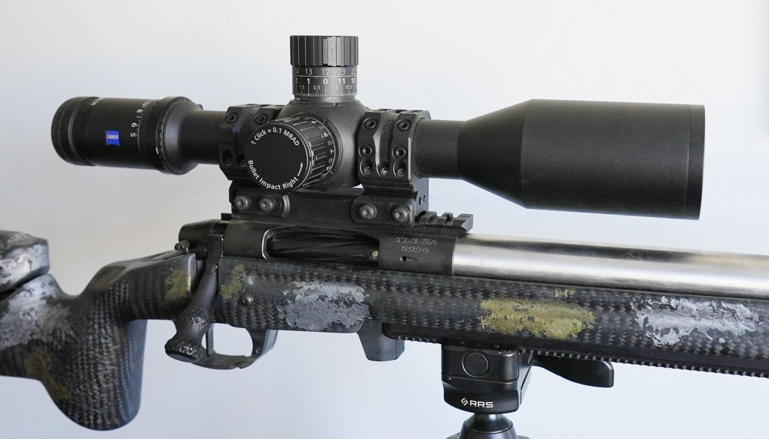 Zeiss LRP S5 5-25X56 on a precision rifle