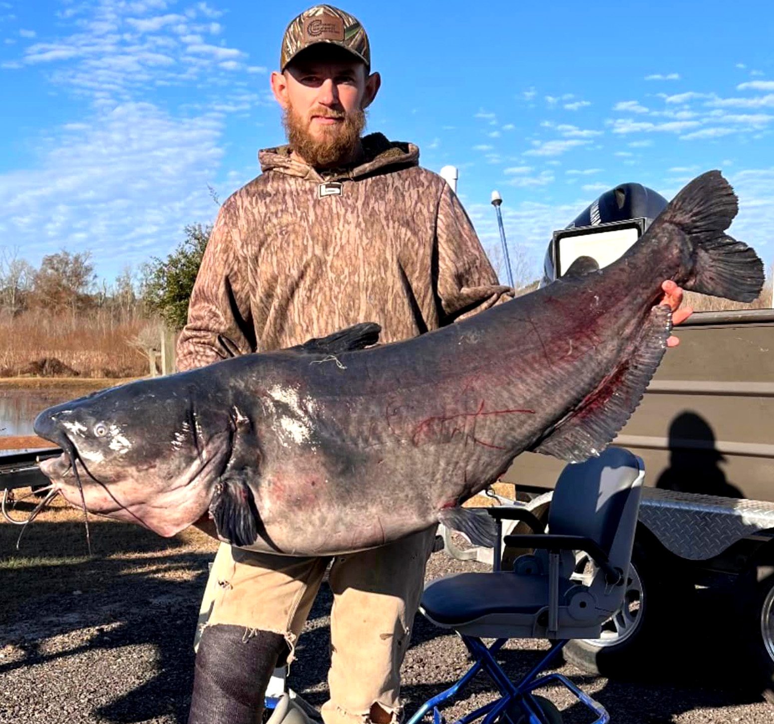 South Carolina Bowfisherman Shoots World-Record Blue Catfish