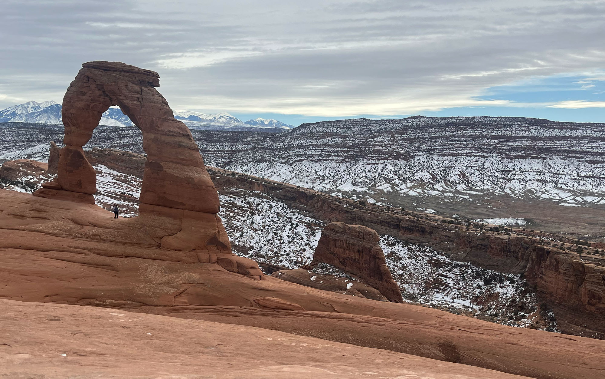 Landscape of Delicate Arch with no filter or lens.