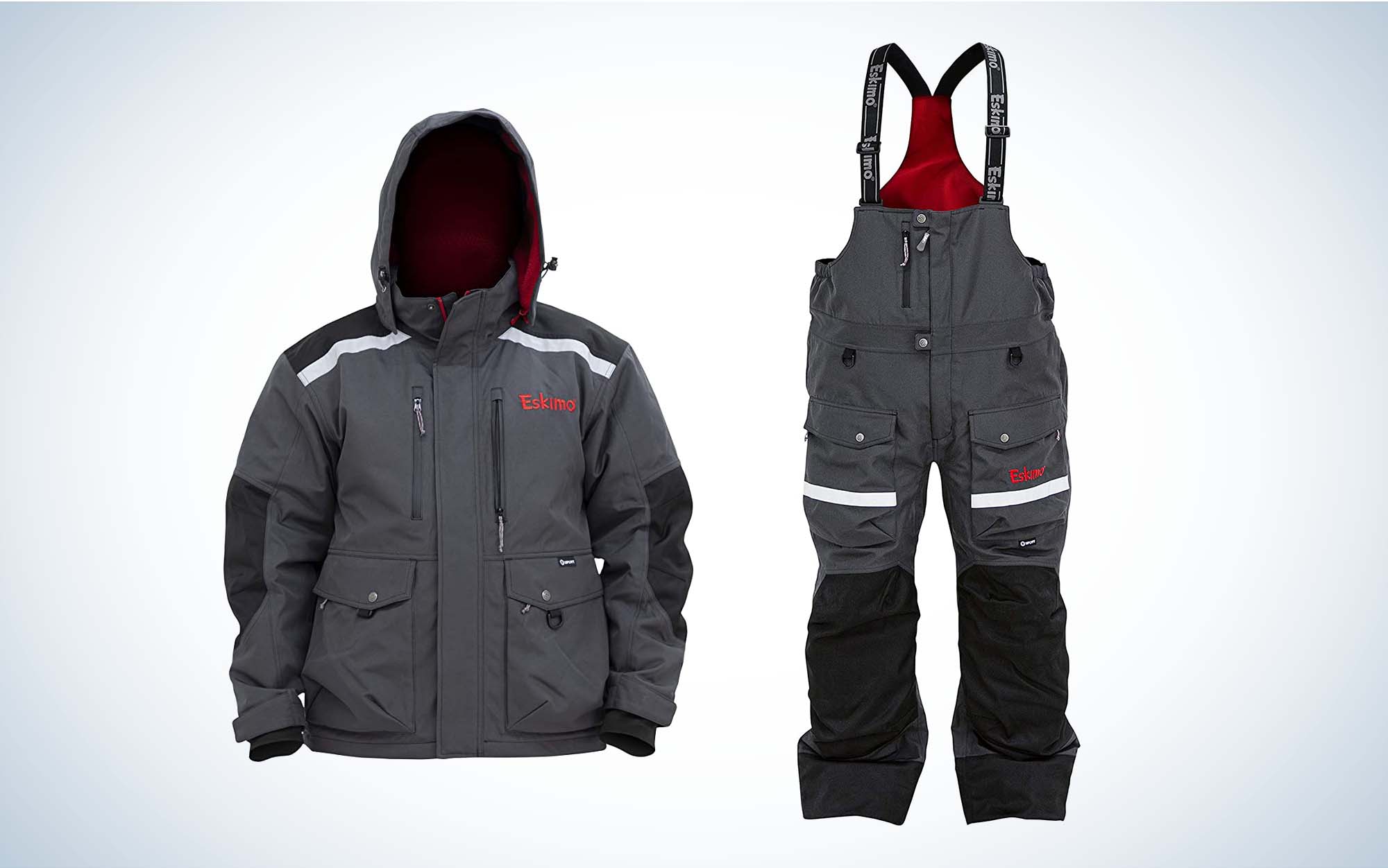 Aurora Series Ice Fishing Suit with Floatation, Insulated Waterproof Bibs  and Jacket for Ice Fishing