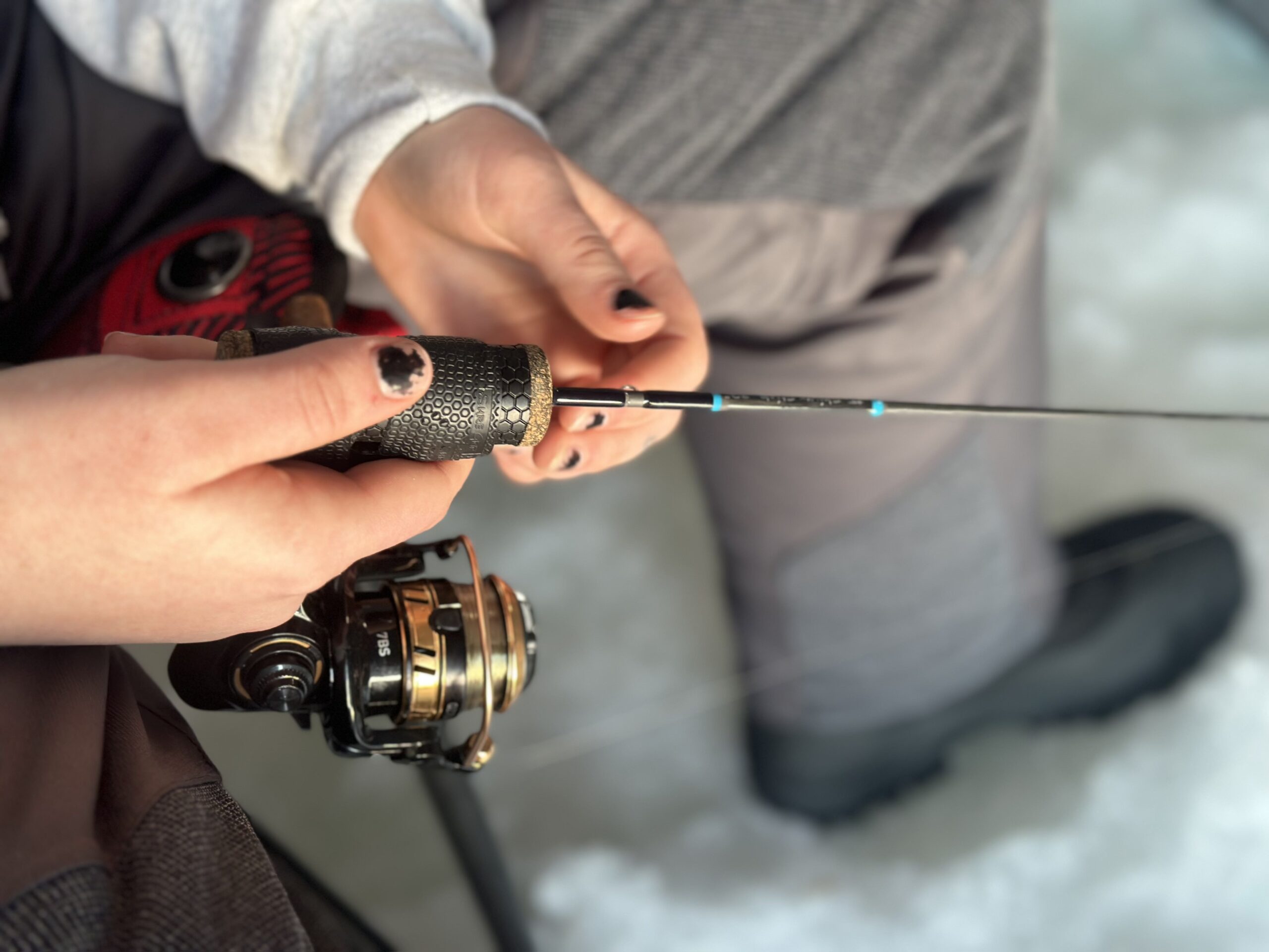one of the best ice fishing rods being tested