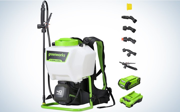 Greenworks 40-Volt, 4-Gallon, Battery-Powered Backpack Sprayer