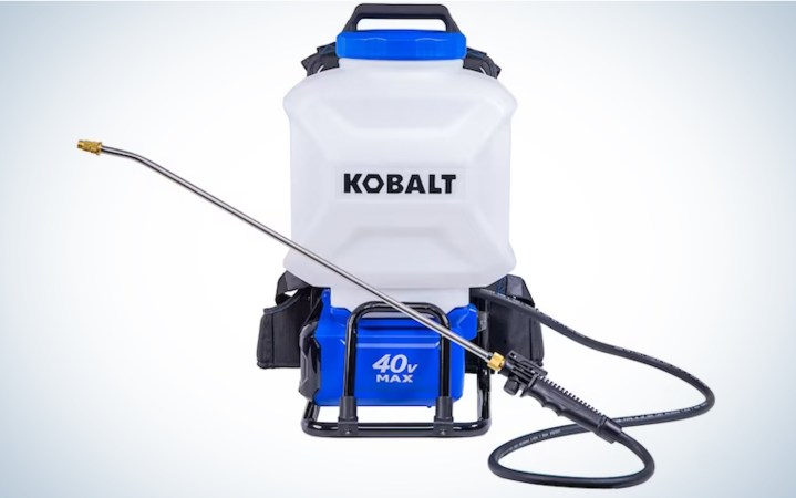 Kobalt 4-Gallon Plastic 40-Volt Battery-Operated Backpack Sprayer