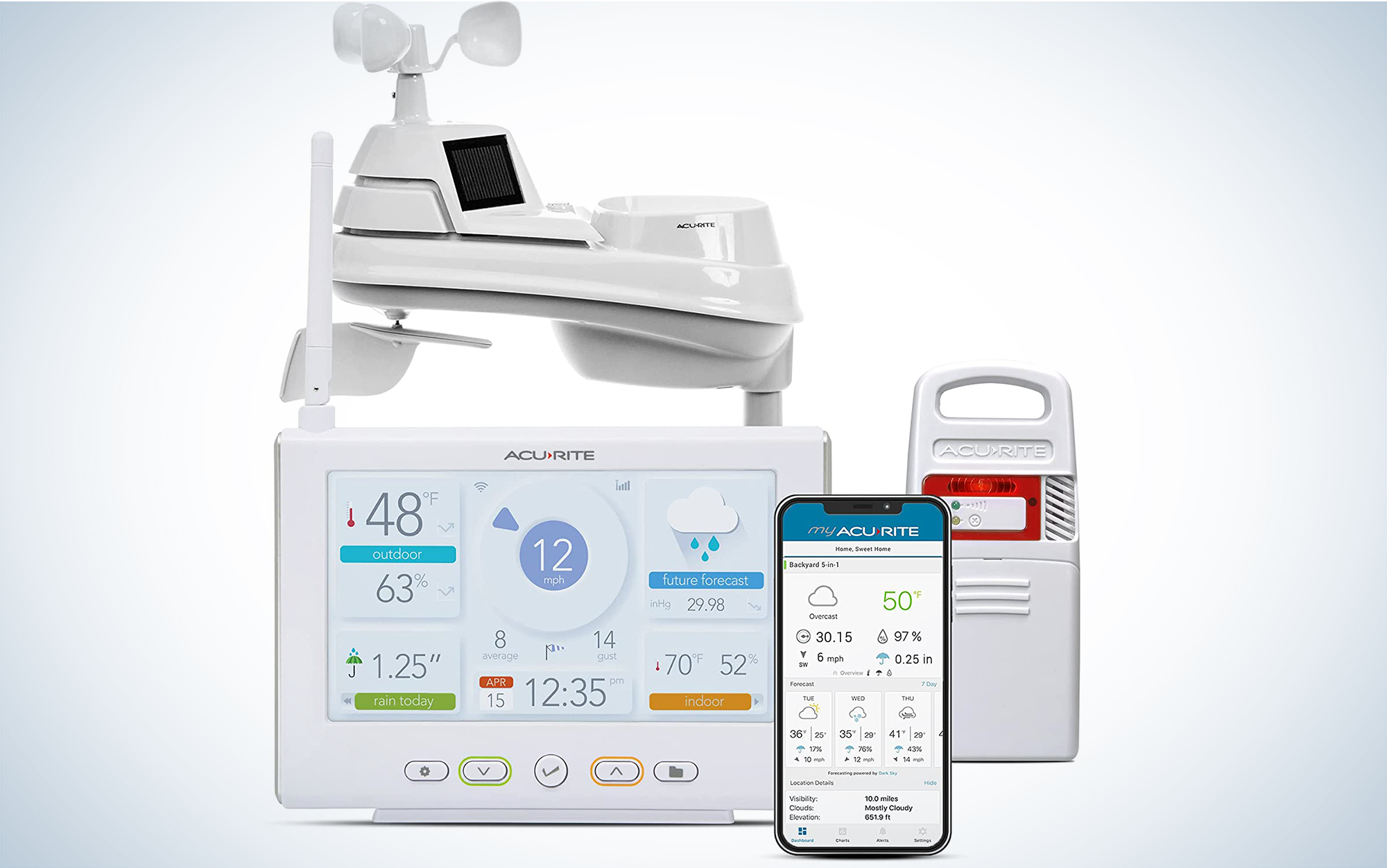 AcuRite Iris Weather Station with High-Def Direct-to-Wi-Fi Display and Lightning Detection