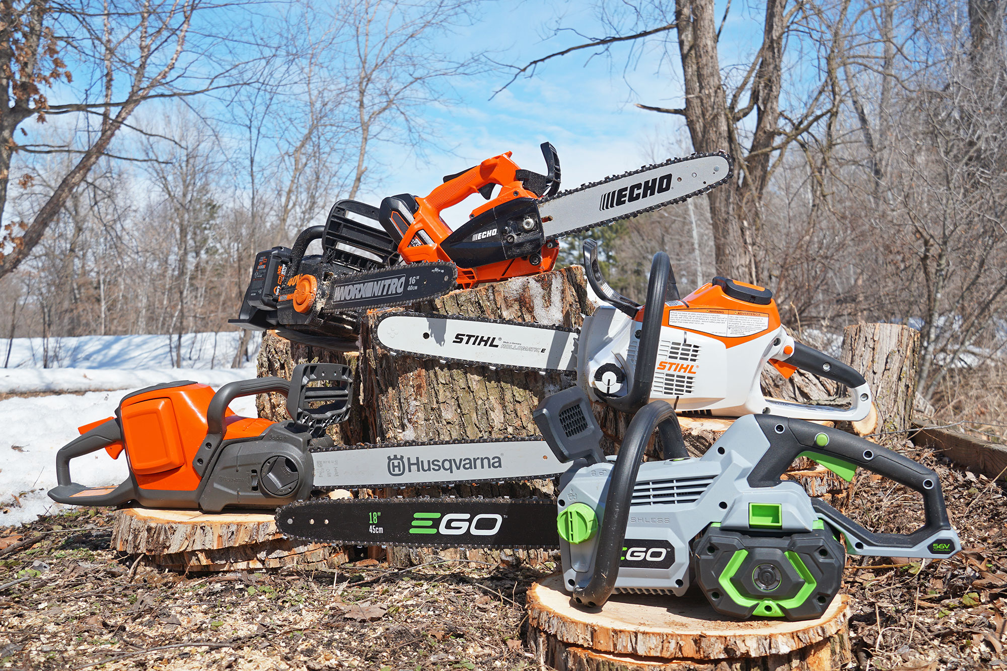 60V 18-Inch Cordless Chainsaw & Battery