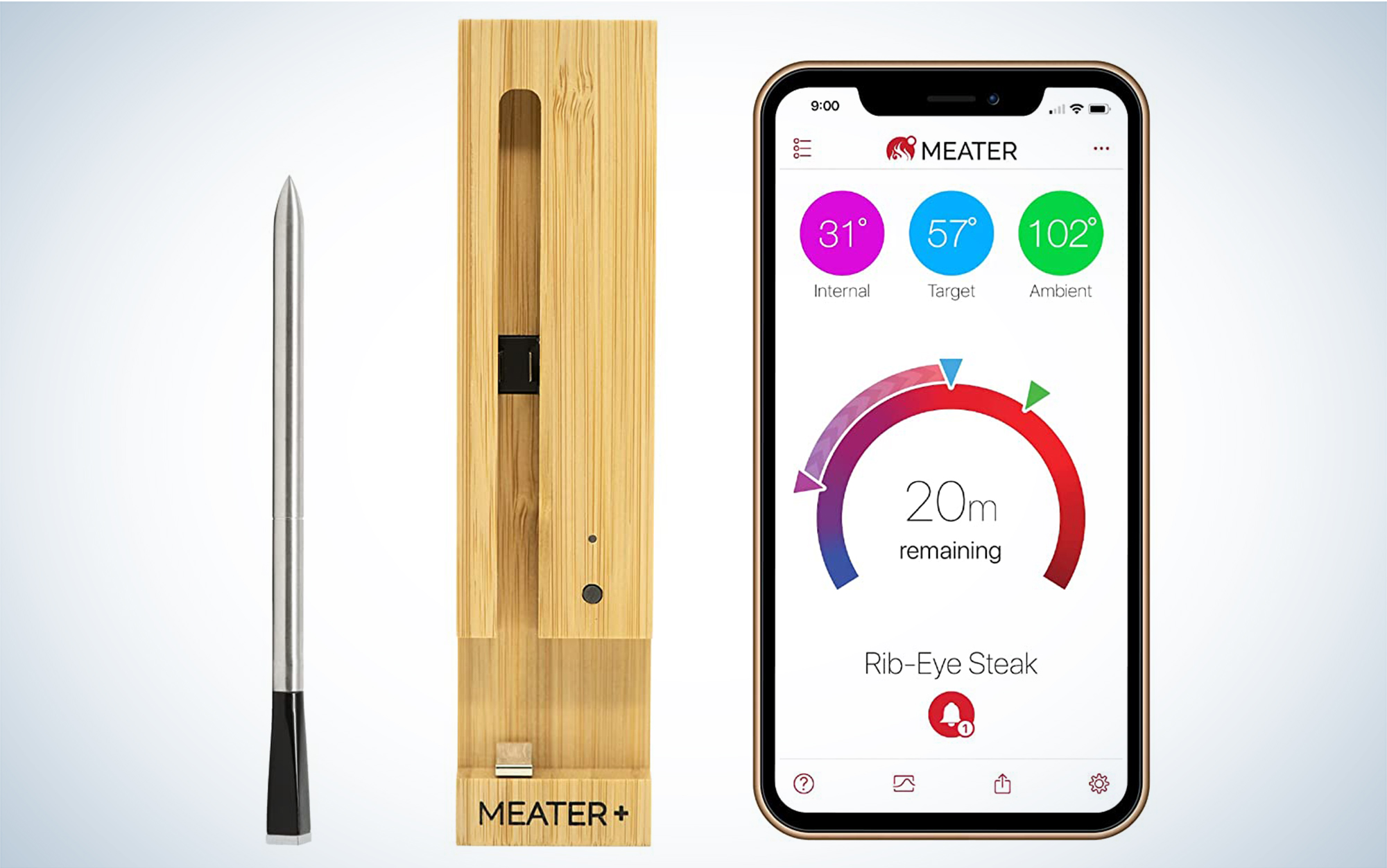 Meat Thermometer Wireless Probe  Meater Wireless Thermometer