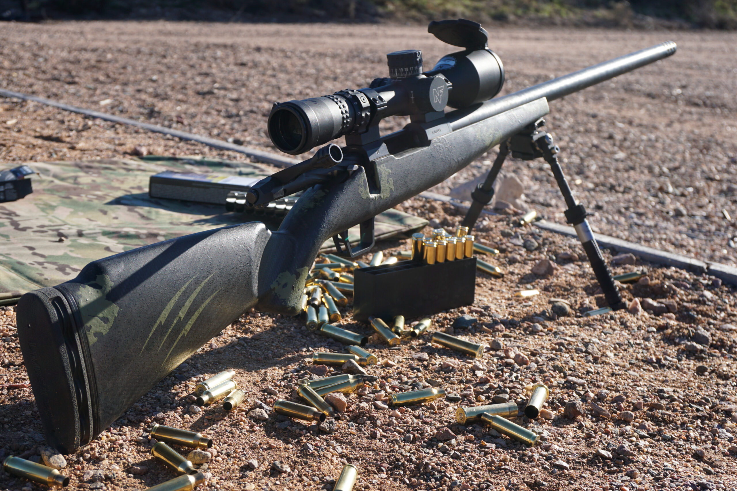 The Fierce Firearms Carbon Rogue on a bipod.
