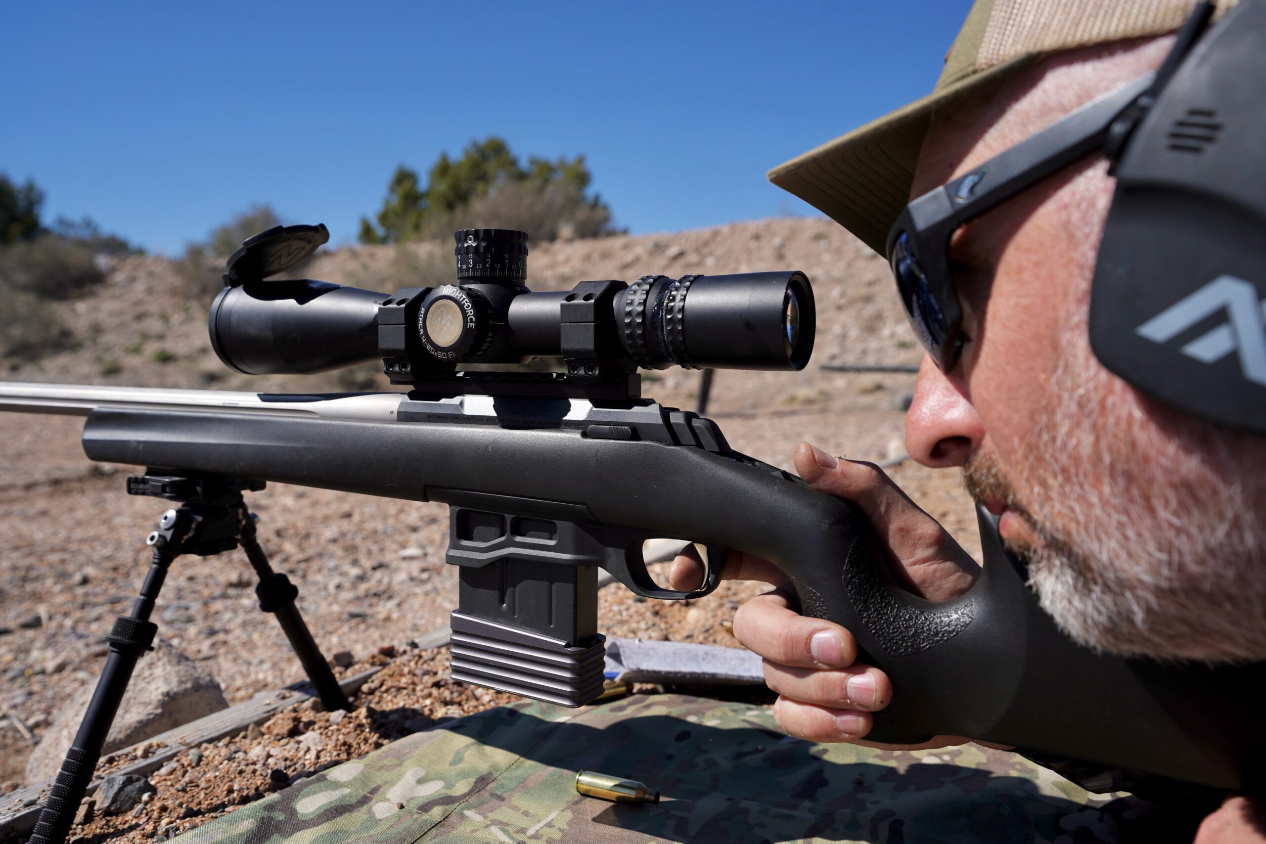 The author shooting the Browning X-Bolt Target Max.