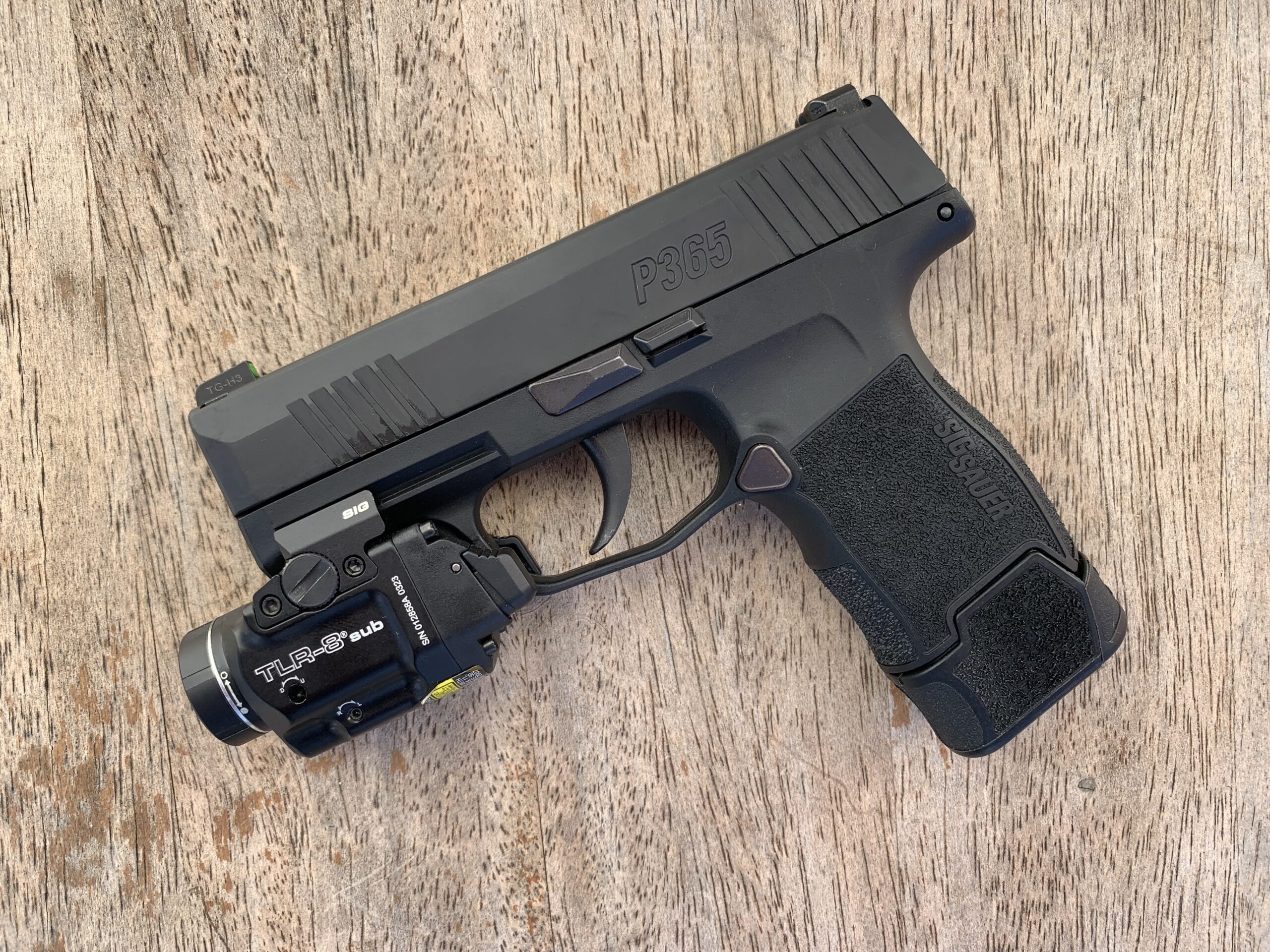 sig P365 With Xtech tactical magazine extension