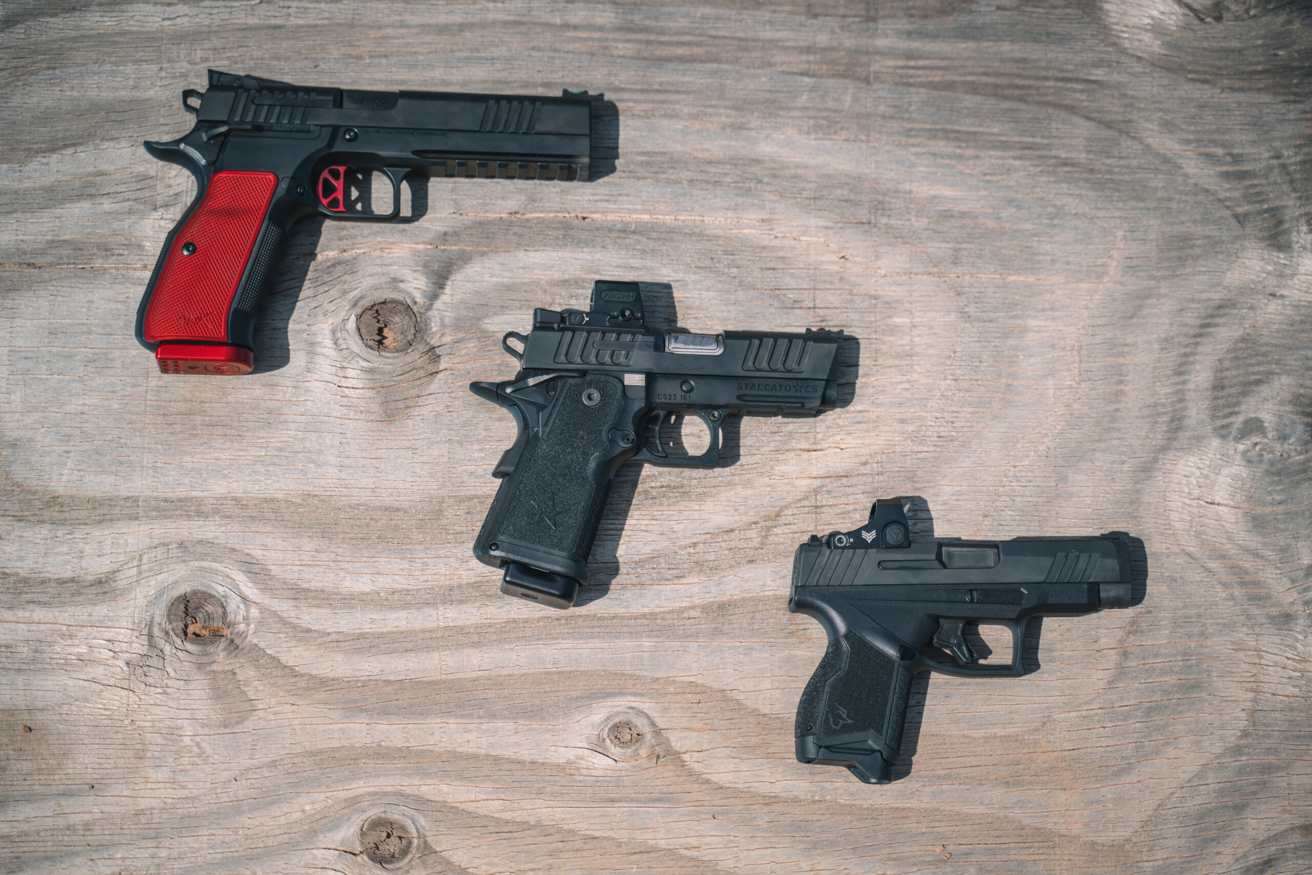 The winners of the 2023 Outdoor Life handgun test