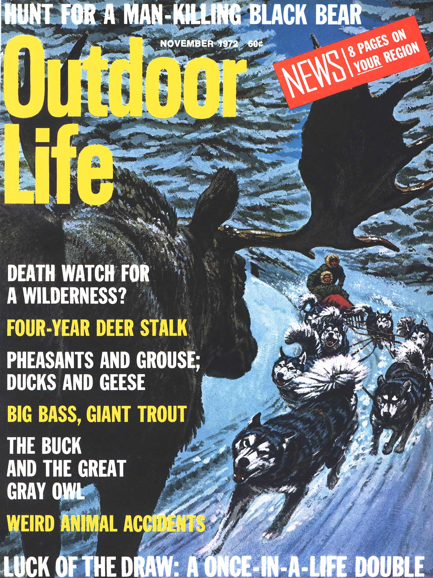 November 1972 cover of Outdoor Life