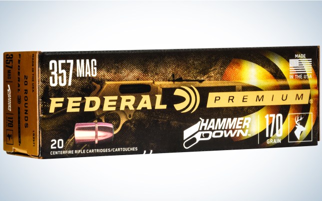 The Federal HammerDown .357 Magnum 170 Grain is best for hunting.