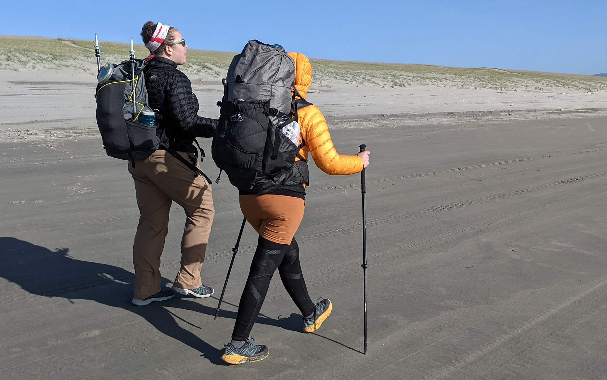 Trekking poles’ forward momentum can help you get into a hiking groove.