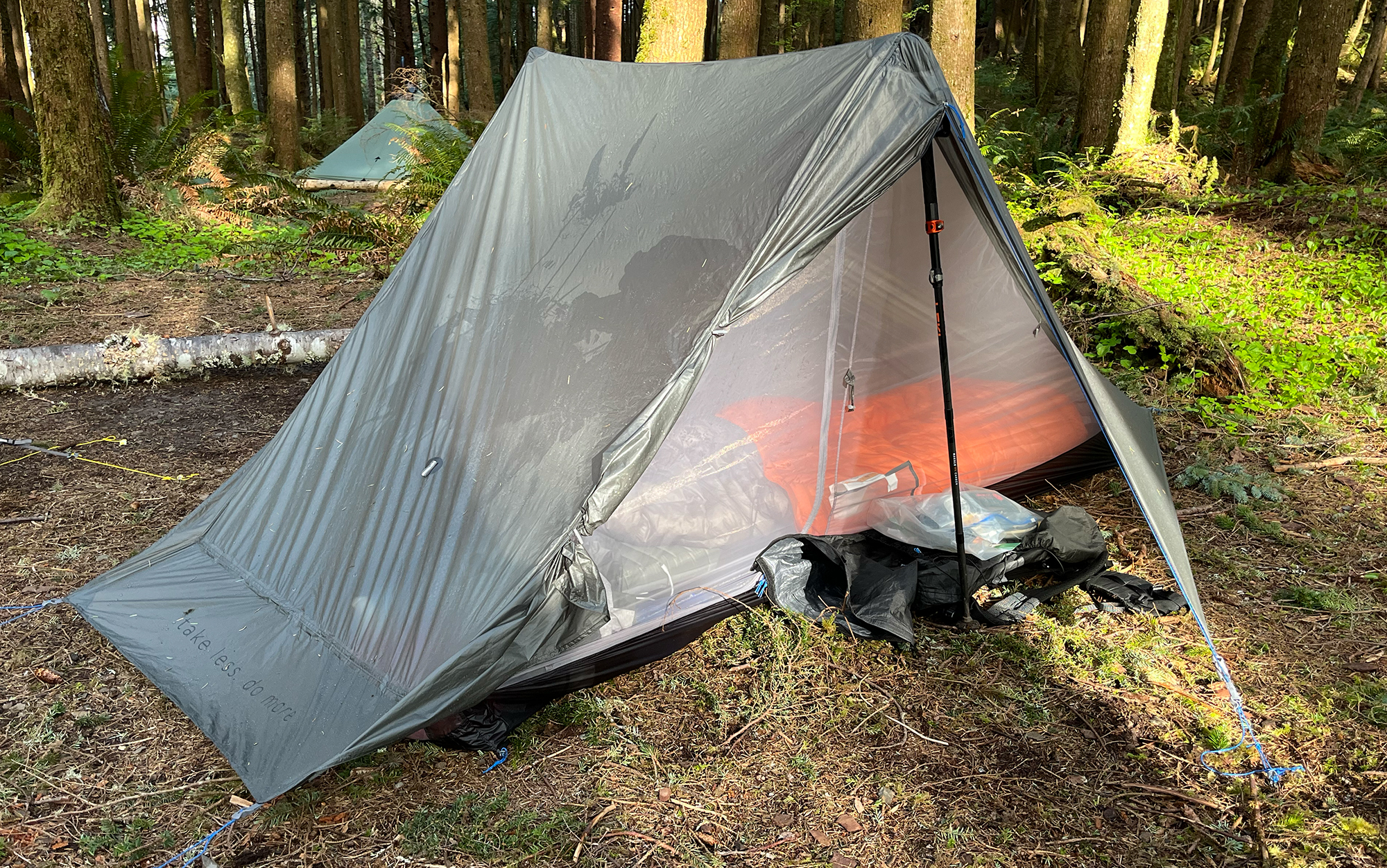 The Leki Makalu FX Carbons were ideal for holding up the best overall ultralight tent, Gossamer Gear’s The One, in heavy coastal condensation. These trekking poles paired with this tent are a $540, sub-3-pound dream team on trail.
