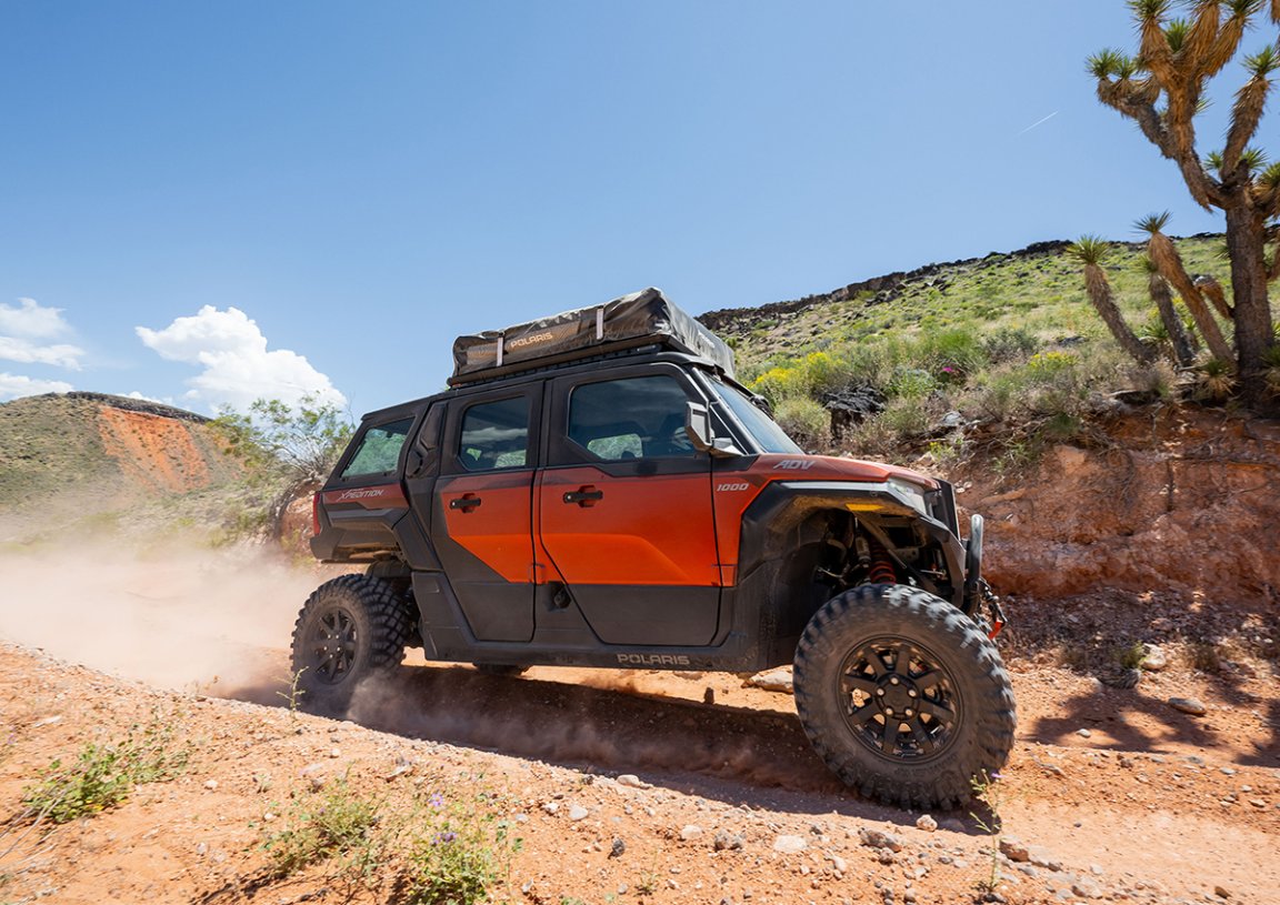 Xpedition ADV rounds a corner.