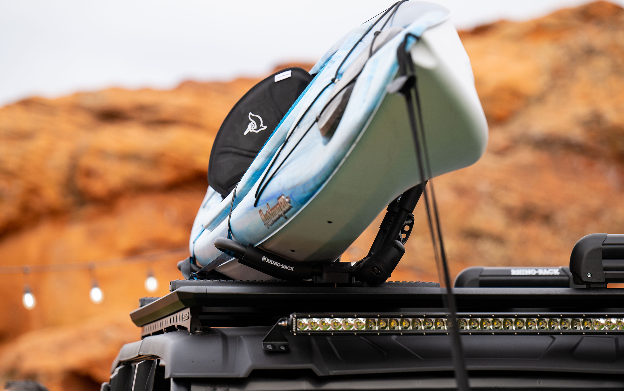 Polaris partnered with Rhino-Rack to bring a line of modular accessories to the Xpedition series.