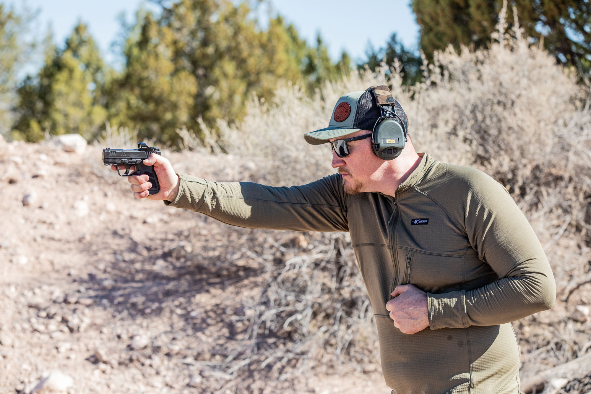 H&K cc9 concealed carry pistol shot one-handed