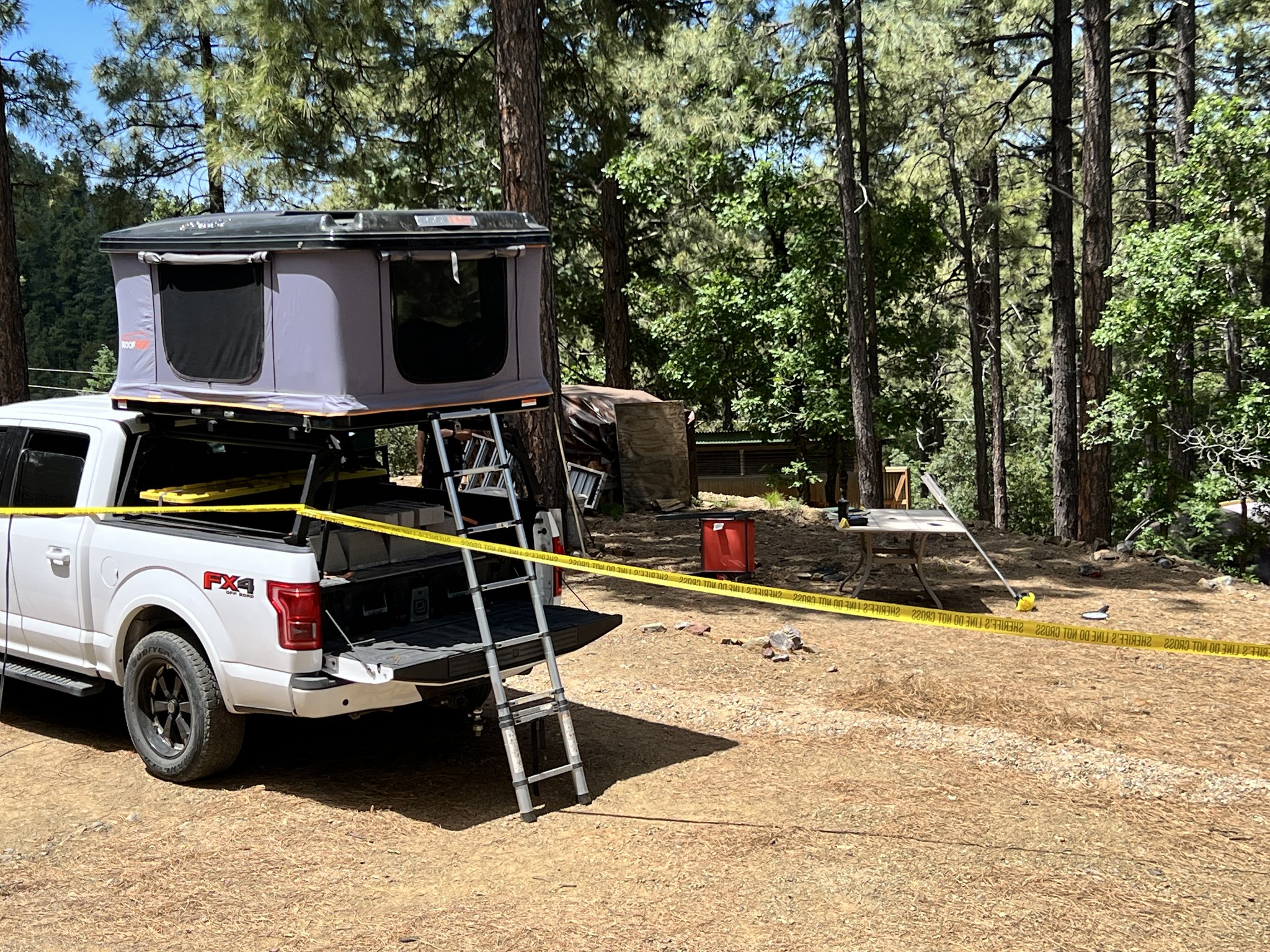 The campsite where an Arizona man was fatally attacked.