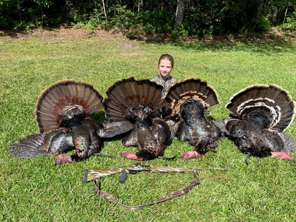 6-Year-Old Turkey Hunter Is the Youngest Girl to Achieve a Single-Season Grand Slam