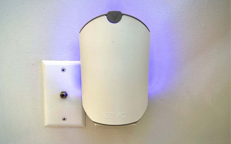 We tested the Zevo mosquito trap plug-in.