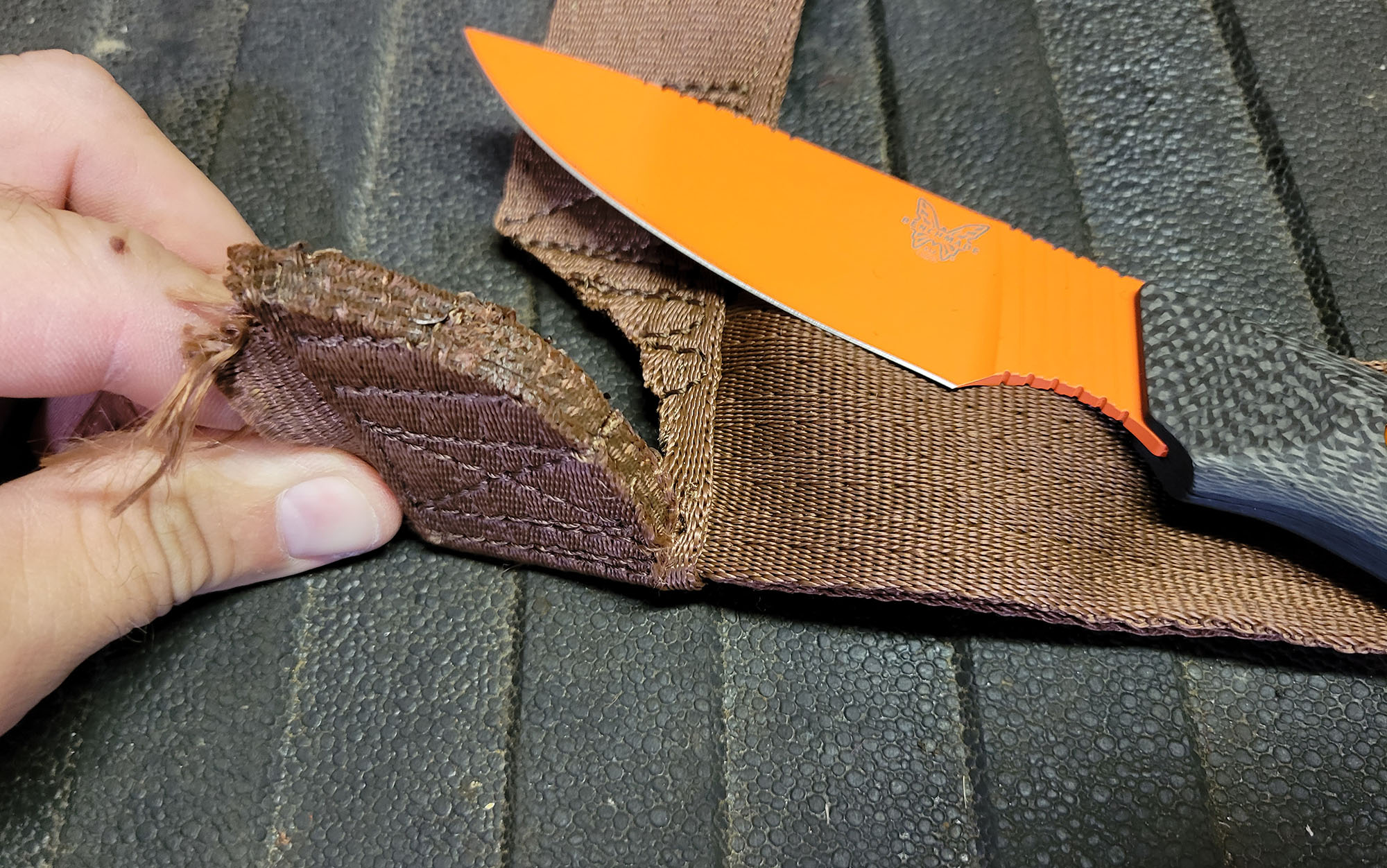We tested the Benchmade hunting fixed blade.