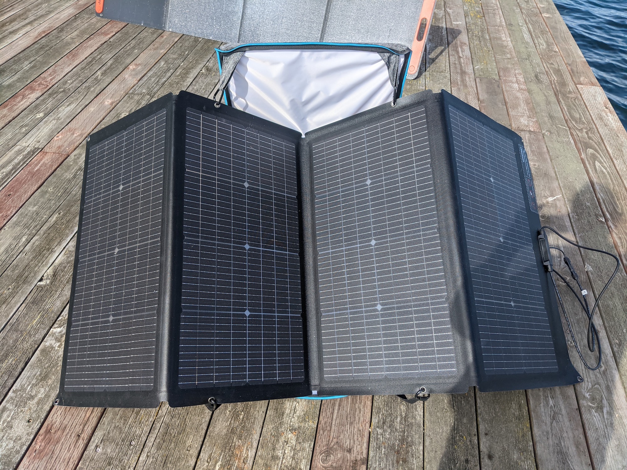 EcoFlow Solar Panel is bent after several months of storage.