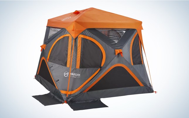 We tested the Magellan Outdoors Pro SwiftRise 4-Person Hub Tent.