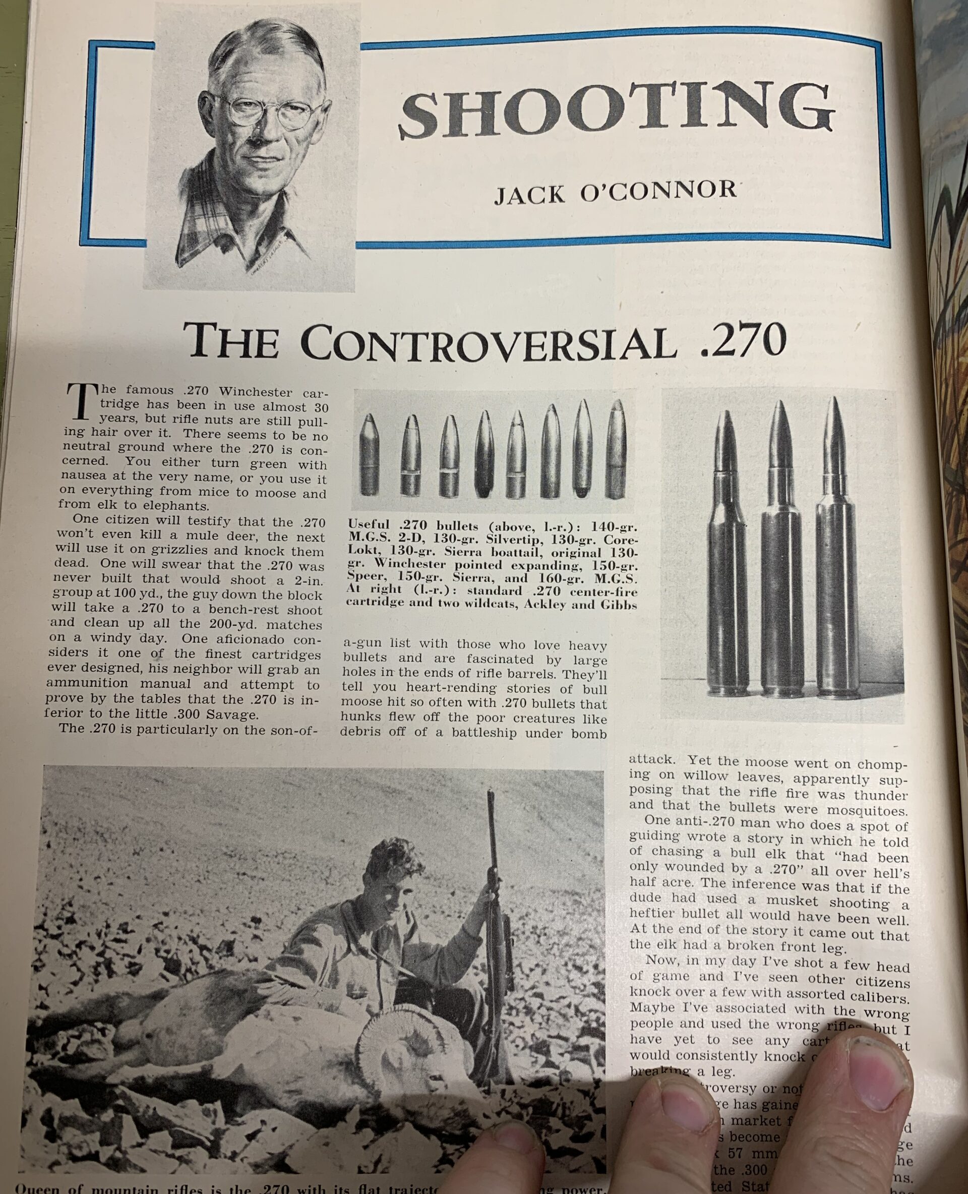 .270 winchester article jack o'connor